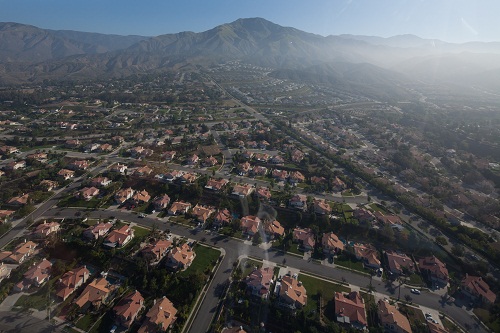 Top view of neighborhood