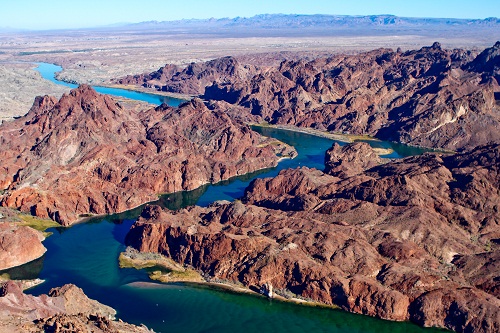 View Of Rock Formations with water