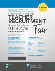 Teacher Recruitment Fair Flyer